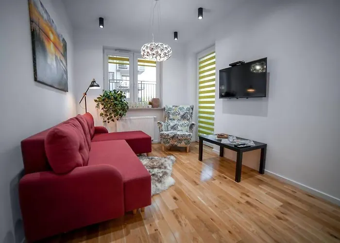 Nowoczesny Dwupokojowy Apartament Bridget Z Parkingiem